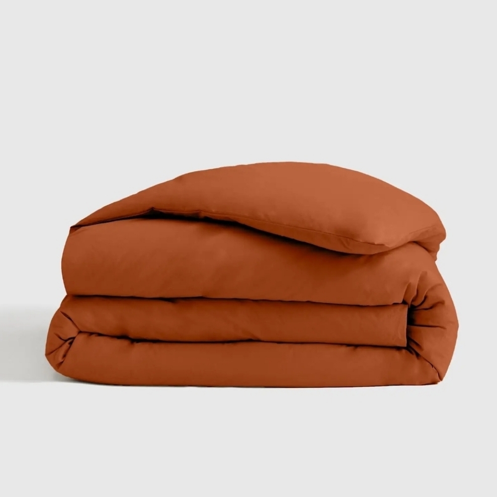 Quince Full/Queen Terracotta Duvet Cover W/ Shams